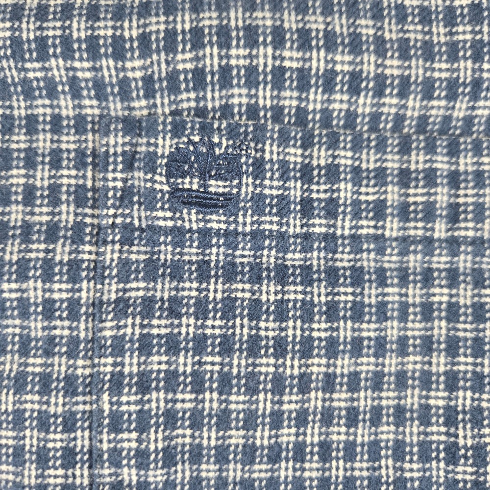 Timberland Mens XL Blue White Check Button Front Shirt 100% Cotton Outdoor - Picture 11 of 11